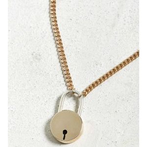 Urban Outfitters Men’s Padlock Necklace